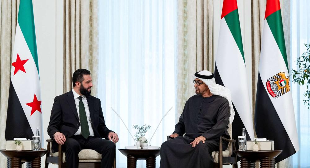 احمد الشرع والشيخ محمد بن زايد