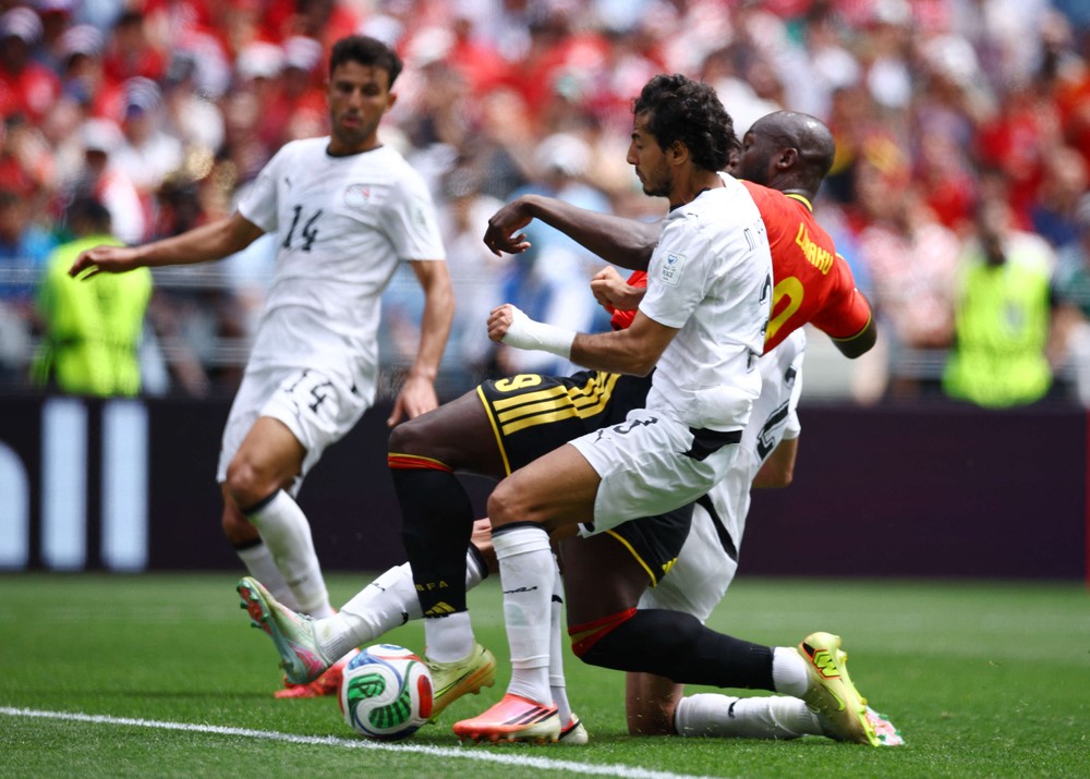 المنتخب المصري والمنتخب البلجيكي