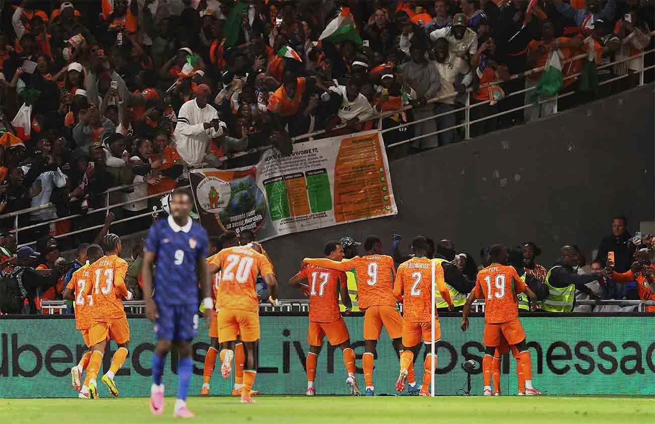 Les Bleus' nine-match unbeaten streak comes to an end