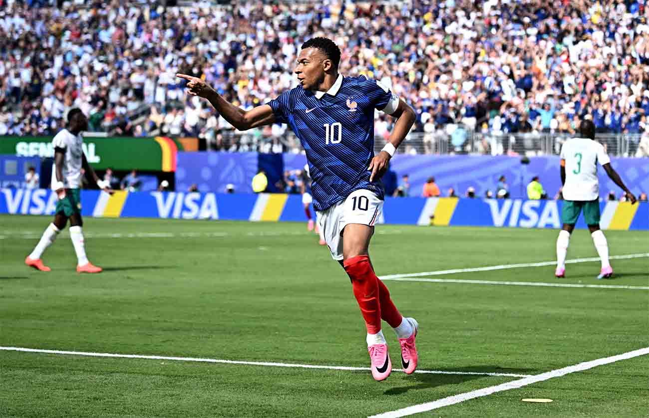 It was captain Mbappe who broke the deadlock