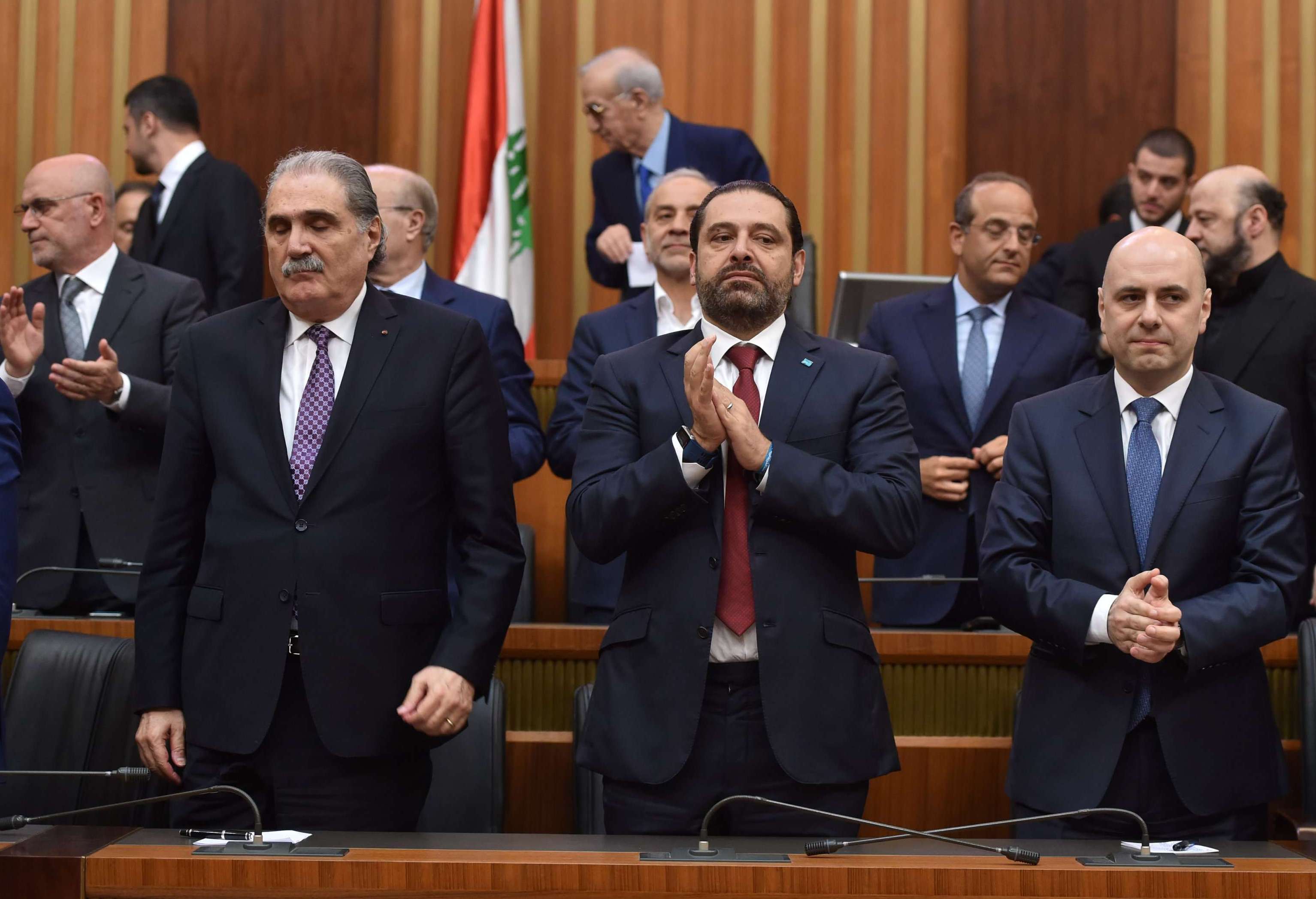الحريري في البرلمان مع النواب