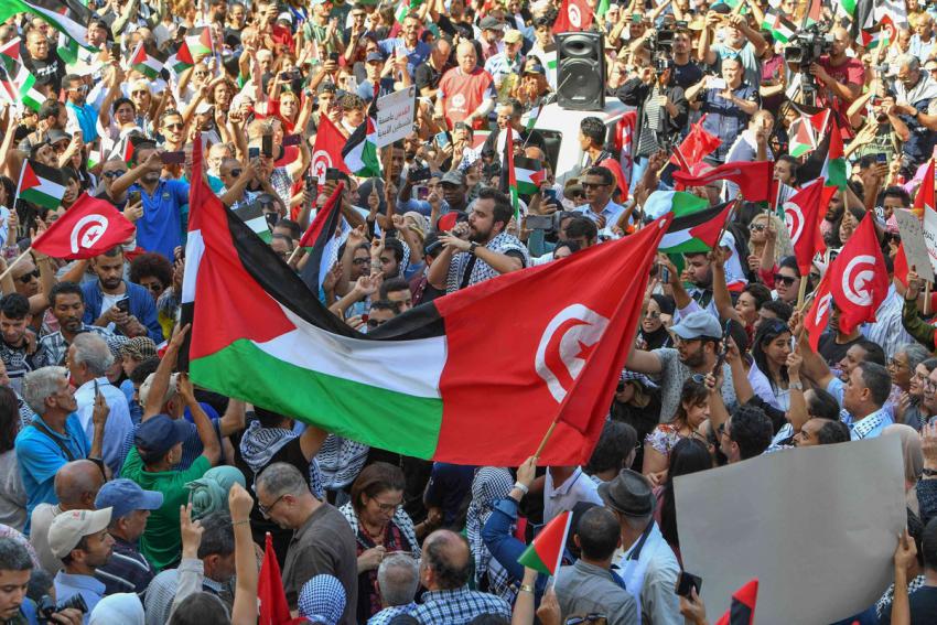العديد من التونسيين يشيدون بموقف سعيد إزاء القضية الفلسطينية 