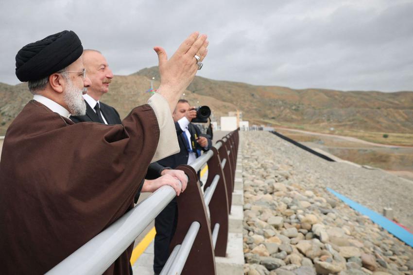 الحادثة جرت أثناء عودة رئيسي من أذربيجان