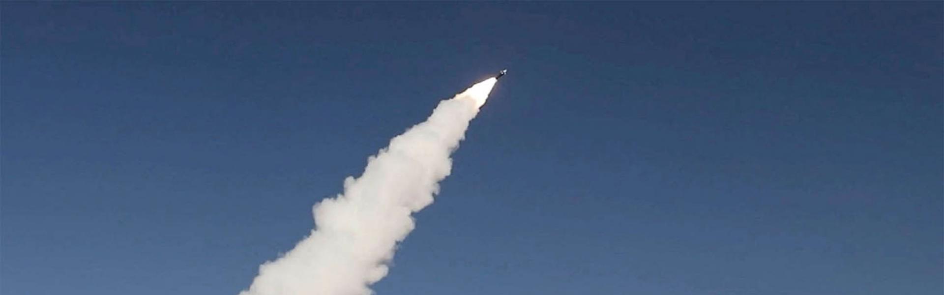 A Houthi ballistic missile 