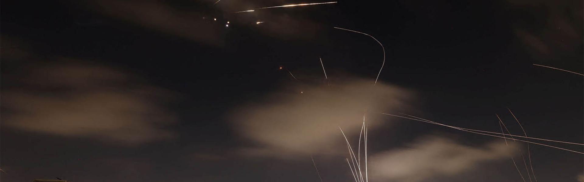 Tel Aviv under Iran's missile attack