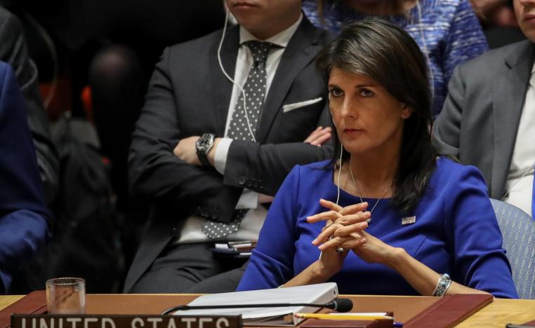 نيكي هايلي المندوبة الأميركية لدى الأمم المتحدة