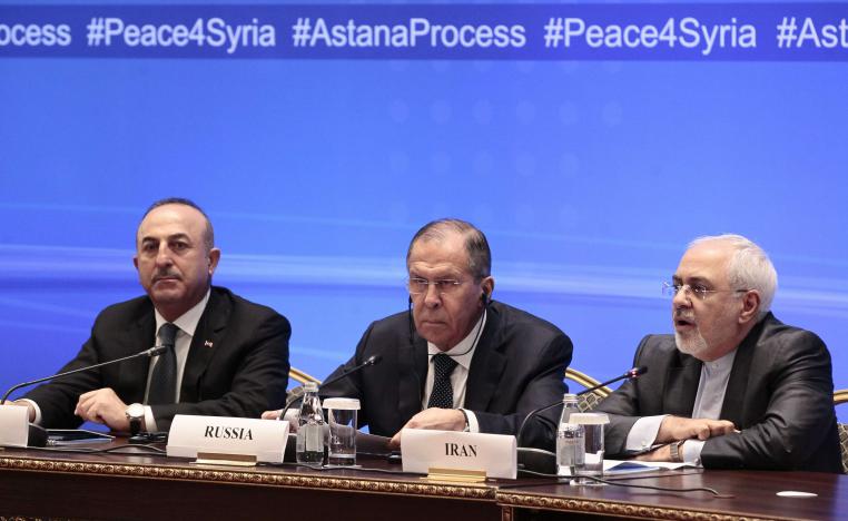 وزراء خارجية روسيا وإيران وتركيا
