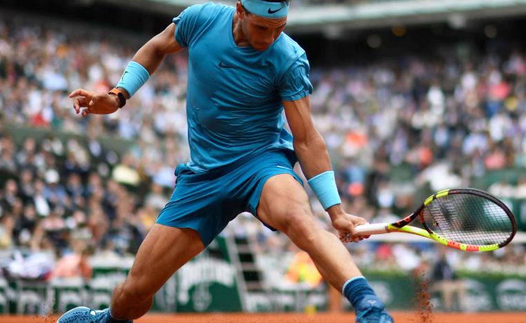 رافايل نادال خلال الموعد الصعب مع سيموني بوليلي 