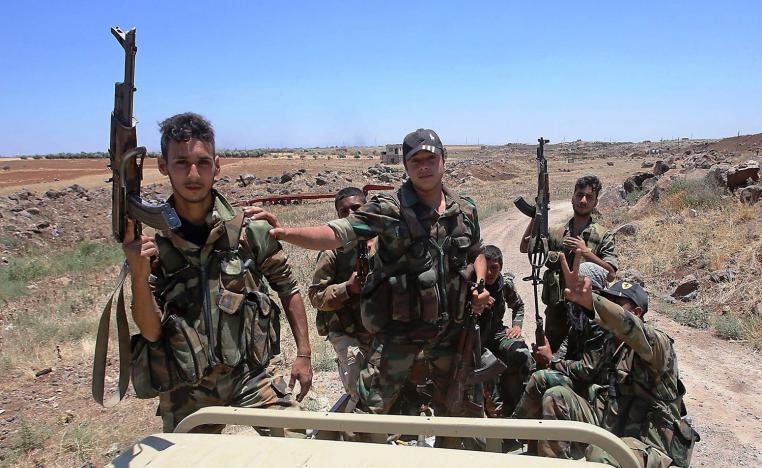 وحدة من القوات النظامية في جنوب سوريا