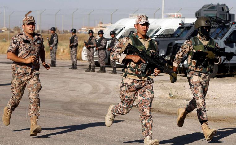 الجيش الأردني على الحدود السورية