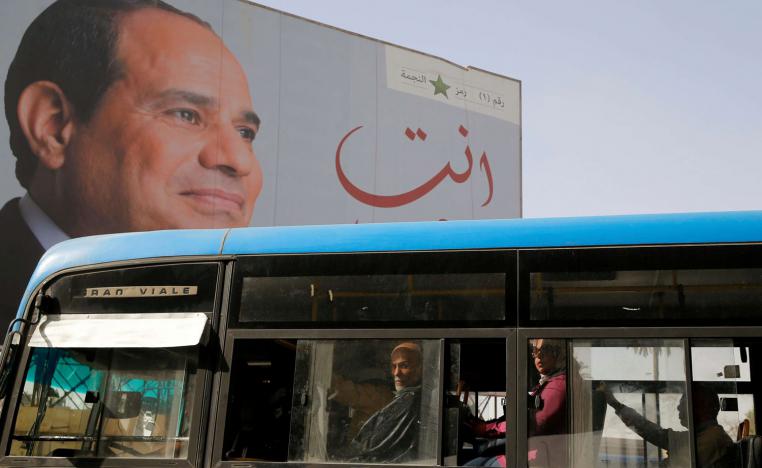 لافتة انتخابية للرئيس السيسي