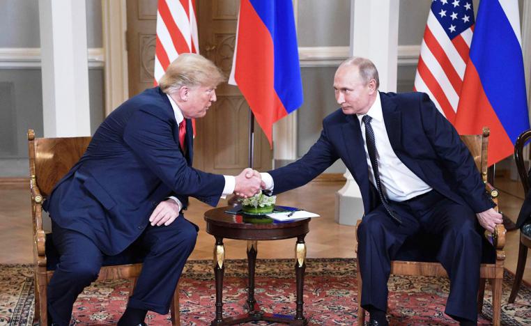قمة تاريخية بين الرئيسين الأميركي والروسي دونالد ترامب وفلاديمير بوتين