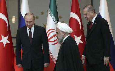 بوتين روحاني وأردوغان