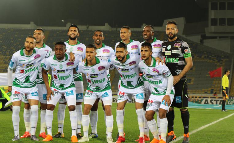 الرجاء البيضاوي  يحتفل بهز شباك كارا برازافيل الكونغولي 