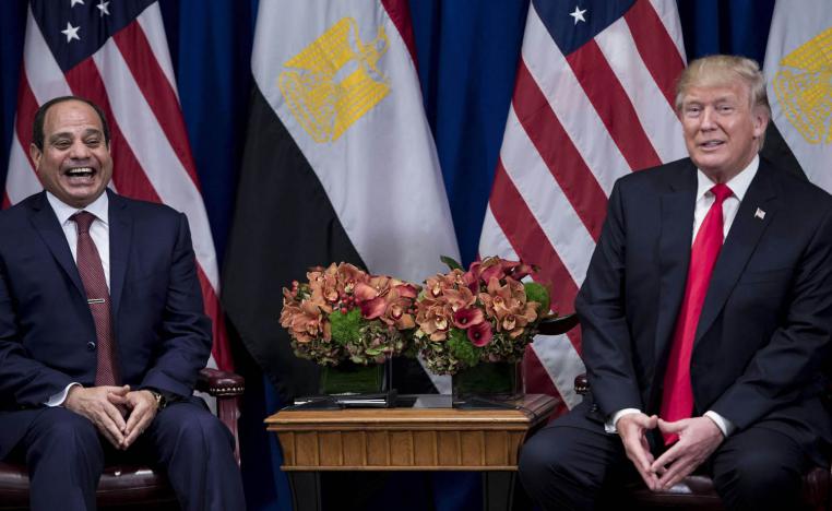 لقاء بين ترامب والسيسي