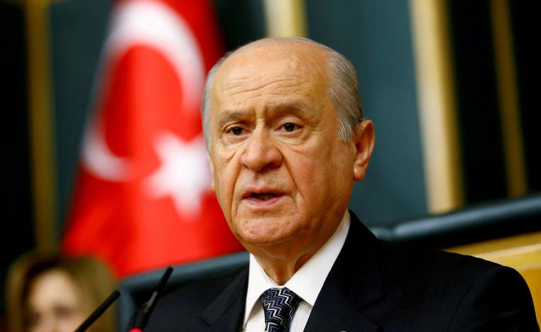 Devlet Bahceli, leader of the Nationalist Movement Party (MHP).