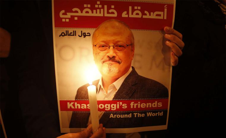 A candlelight vigil outside Saudi Arabia's consulate in Istanbul