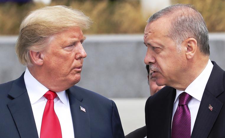 الرئيسان التركي رجب طيب اردوغان والأميركي دونالد ترامب