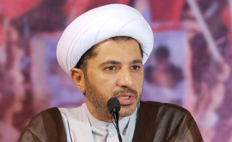 علي سليمان الأمين العام لجمعية الوفاق الاسلامية المحظورة في البحرين