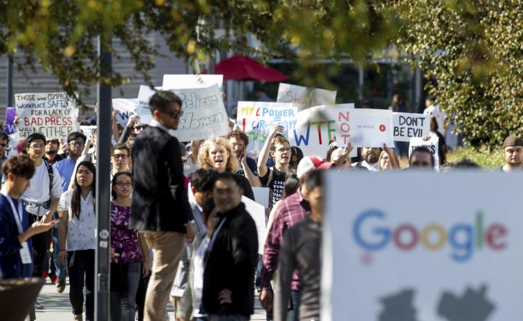احتجاجات موظفي غوغل