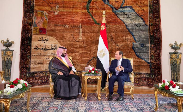 الرئيس المصري عبدالفتاح السيسي وولي العهد السعودي الأمير محمد بن سلمان