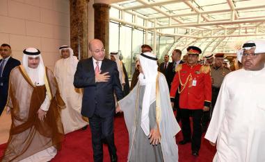 أمير الكويت صباح الأحمد الجابر الصباح والرئيس العراقي برهم صالح