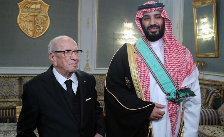 Essebsi awarded Saudi crown prince Tunisia's medal, the highest official award