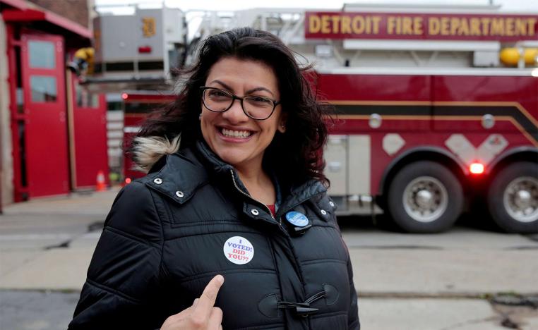 Democratic US congressional candidate Rashida Tlaib 