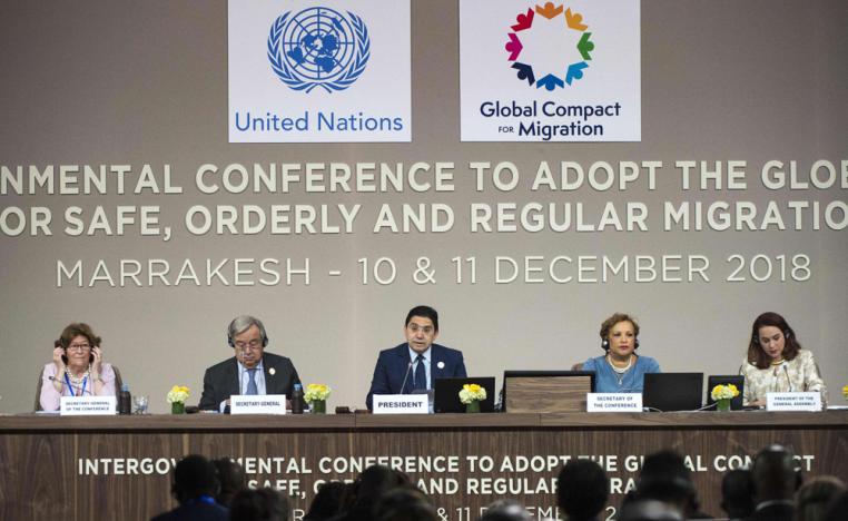 مؤتمر الامم المتحدة بمراكش حول الهجرة