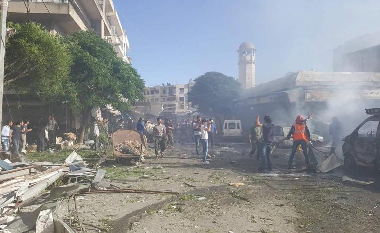 مقر جبهة النصرة في ادلب يهتز على وقع هجوم انتحاري