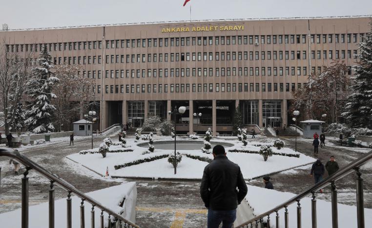 A man walks towards a court in Ankara, Turkey, on Tuesday, Jan. 8, 2019.