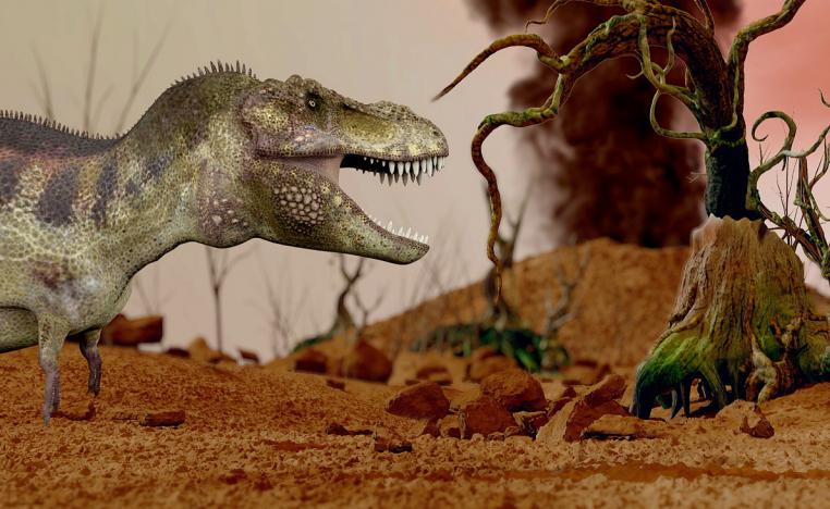 البراكين ساهمت في انقراض الديناصورات