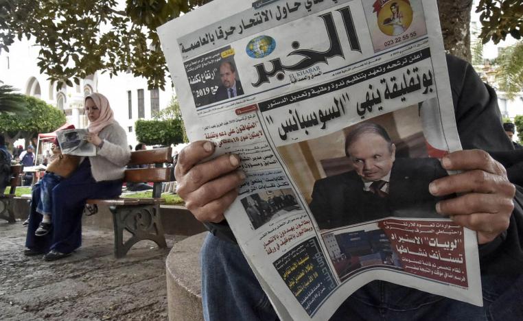 صحف جزائرية تنقل خبر ترشيح بوتفليقة