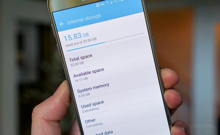 سعة التخزين في الهواتف