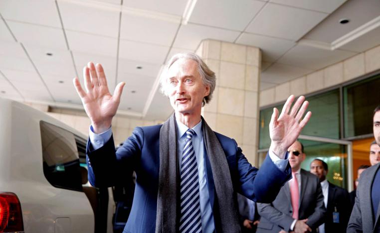 مبعوث الأمم المتحدة إلى سوريا جير بيدرسون في دمشق