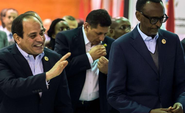 الرئيسان الروندي والمصري