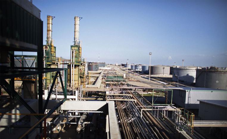 The oil refinery in Zawiya