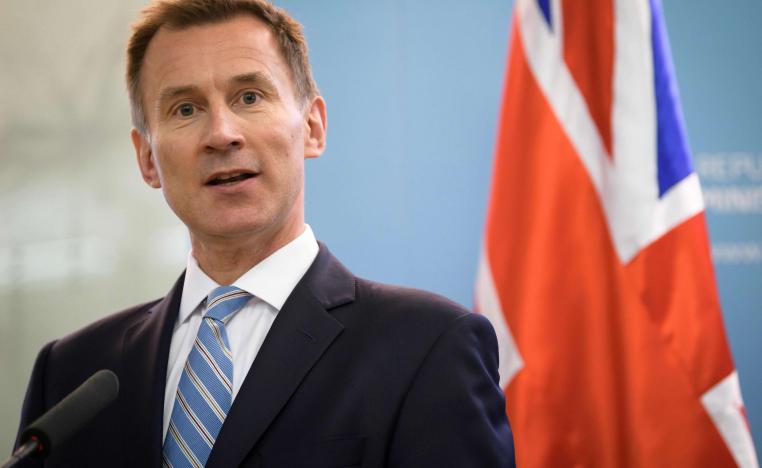 وزير الخارجية البريطاني جيرمي هانت