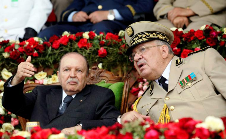  الفريق قايد صالح والرئيس الجزائري عبدالعزيز بوتفليقة