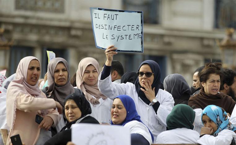'The system needs to be disinfected', reads the placard