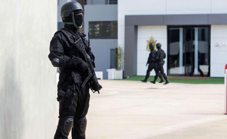 A member of Morocco's anti-terror unit