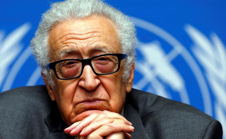 UN-Arab League envoy for Syria Lakhdar Brahimi pauses during a news conference at the United Nations European headquarters in Geneva January 27, 2014.