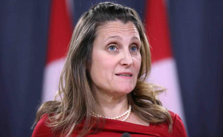 Canada's Minister of Foreign Affairs Chrystia Freeland 