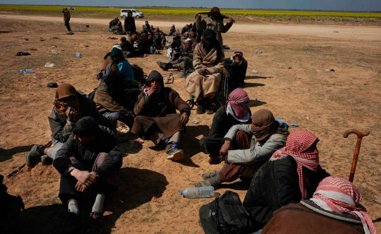 آلاف النازحين من الباغوز بينهم جهاديون وعوائلهم