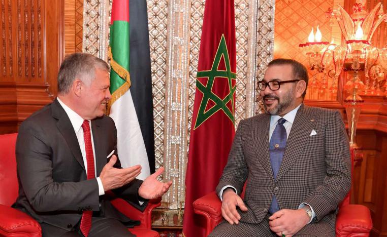 الملك محمد السادس والملك عبدالله الثاني