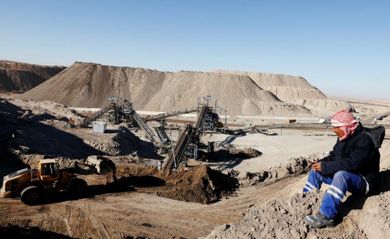 A general view of the Mdhilla phosphate production plant in Mdhilla, Tunisia February 9, 2019.