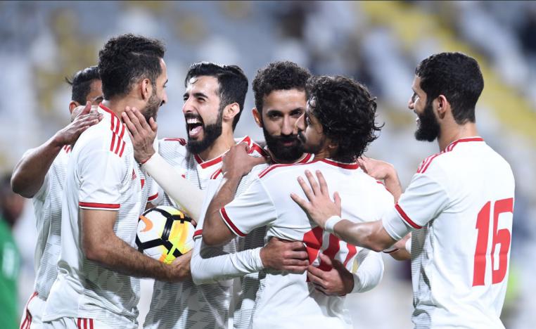 صورة من حساب منتخب الامارات الرسمي على تويتر