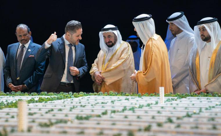الشيخ الدكتور سلطان بن محمد القاسمي حاكم الشارقة يدشن مشروع المدينة المستدامة