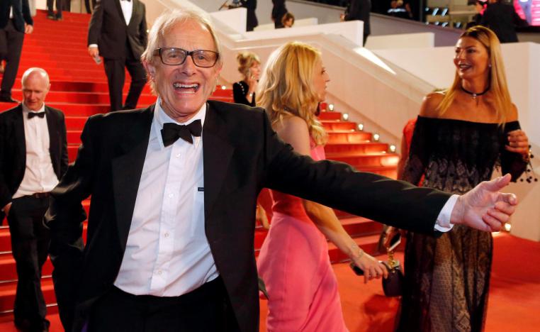 المخرج البريطاني كين لوتش في الدورة السبعين من مهرجان كان السينمائي 