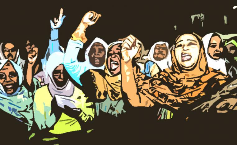 انطلاق التظاهرات في ذكرى إطاحة جعفر النميري عام 1985